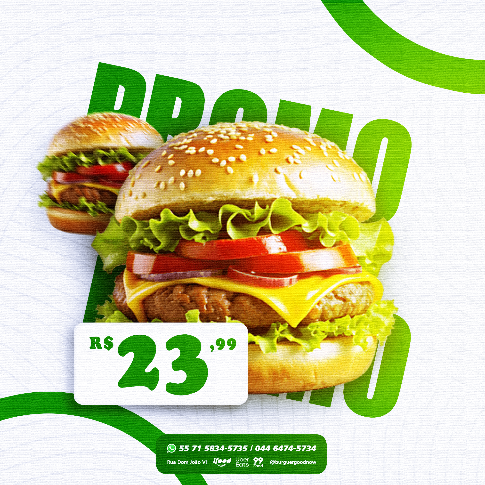 Serviço de designer gráfico profissional criando flyer para lanchonete e hamburgueria